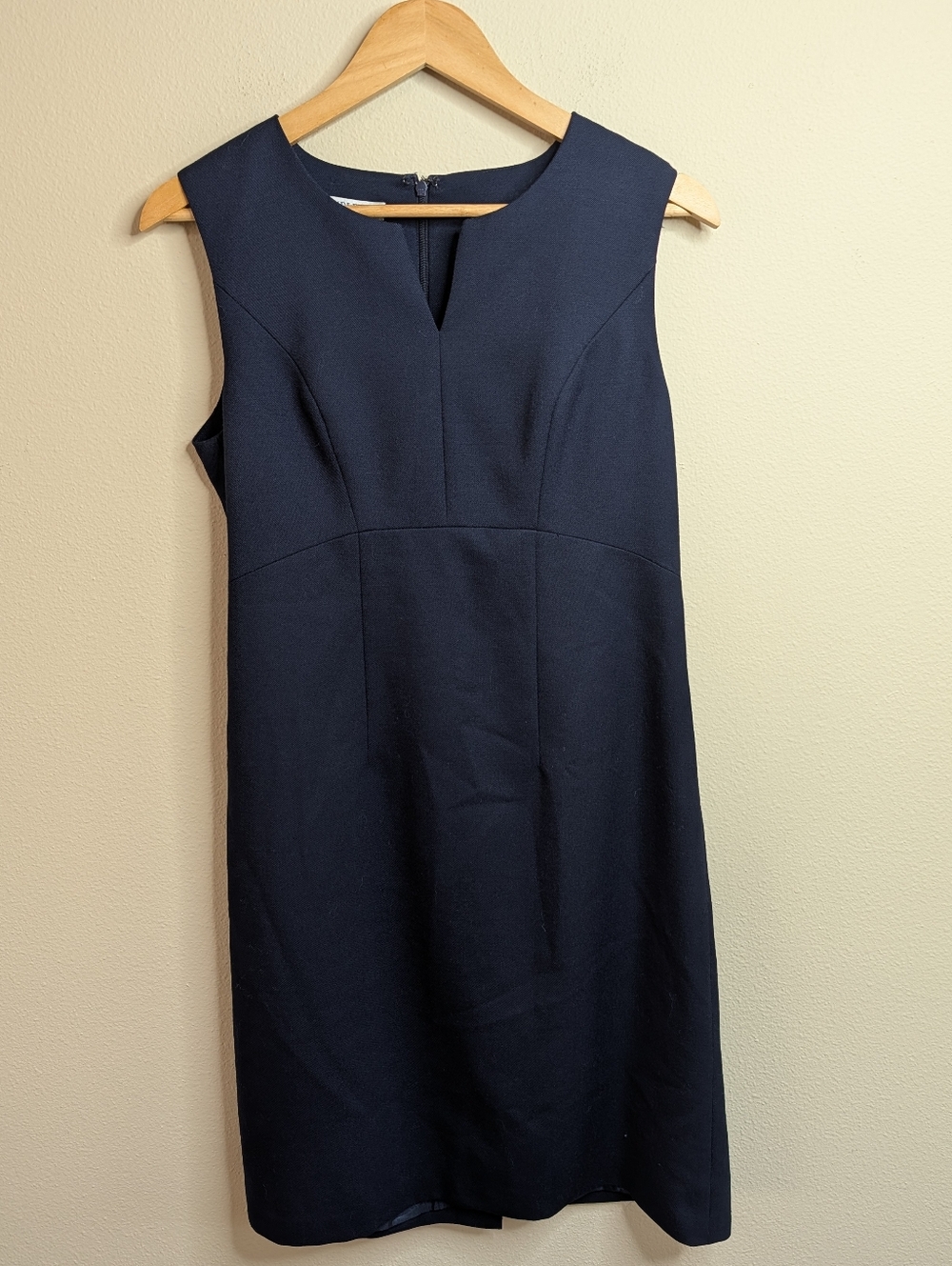 Pendleton 100% Virgin Wool Sheath Dress | Navy Blue | Size 6 | Made in USA
